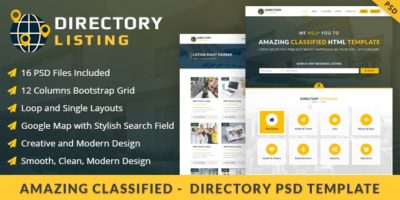 Viavi Directory Listing PSD Template by viaviwebtech