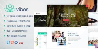 Vibes - HTML Responsive Yoga & Spa Template by Unifato