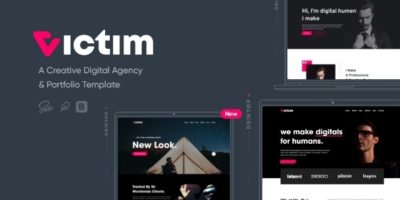 Victim - Digital Agency & Portfolio Template by creabik