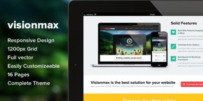 Visionmax - Multipurpose PSD Template by nasirwd
