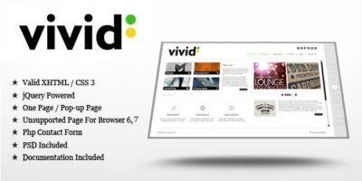 Vivid - jQuery/HTML Template by Woo_Doo