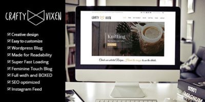 Vixen - Responsive DIY Craft WordPress Blog by gljivec