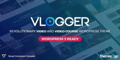 Vlogger: Professional Video & Tutorials WordPress Theme by WordpressThemes2Go