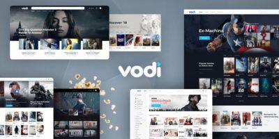 Vodi - Video Streaming and Magazine PSD Template by bcube
