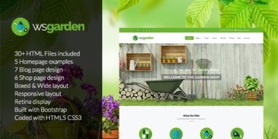 WS Garden - Responsive Gardening HTML Template by wordpressshowcase