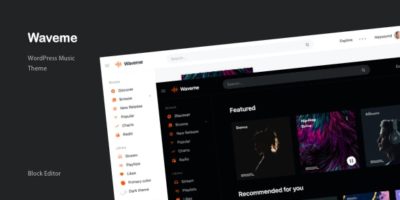 Waveme - Music Platform WordPress Theme by Flatfull
