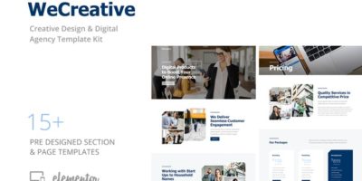 WeCreative - Digital Agency Template Kit by SaurabhSharma