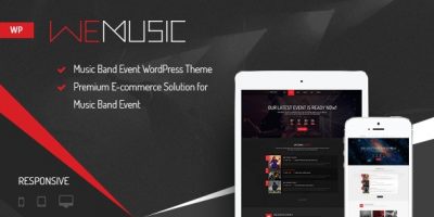 WeMusic - Music Band Event WordPress Theme by NooTheme