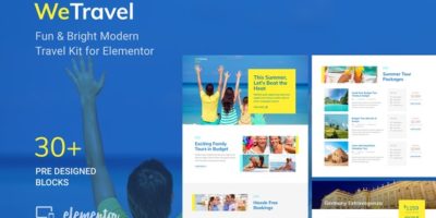 WeTravel - Travel and Tourism Template Kit by SaurabhSharma
