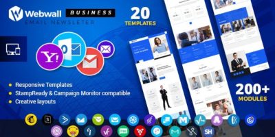 Webwall - Business Responsive Email Newsletter - V14 by webwall