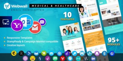 Webwall - Medical & Healthcare Responsive Email Newsletter - V15 by webwall