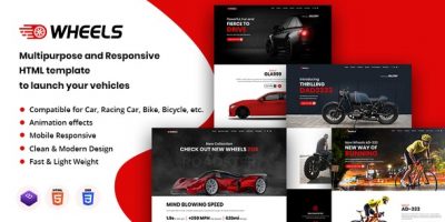 Wheels - Automobile Business Multipurpose And Responsive HTML Template by Sacredthemes