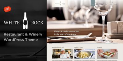 White Rock - Restaurant & Winery Theme by ProgressionStudios