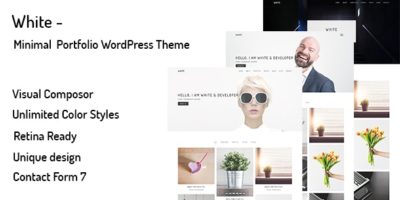 White – Minimal Portfolio WordPress Theme by shtheme