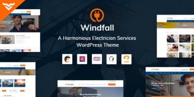 Windfall - Electrician Services WordPress Theme by VictorThemes