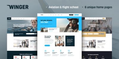 Winger - Aviation & Flight School WordPress Theme by AncoraThemes