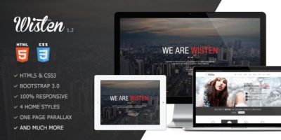 Wisten - One Page Parallax Theme by GoldEyes