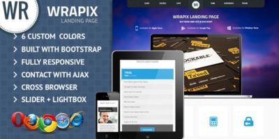 Wrapix App Showcase Landing Page by dotstheme