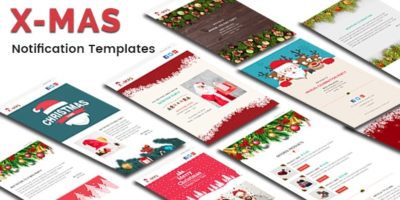 X-MAS - Responsive Newsletter and Notification Template by evethemes