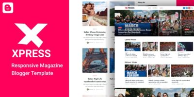 XPress - Lifestyle Blog & Magazine Blogger Template by EnterStudios