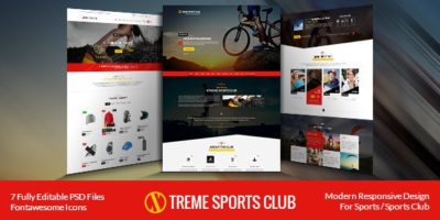 Xtreme Sports Club - HTML Template by Templines