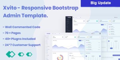 Xvito - Responsive Bootstrap Admin Dashboard Template by Theme-zome