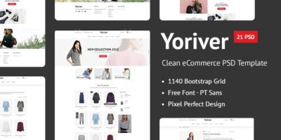 Yoriver - Responsive eCommerce PSD Template by anvanto