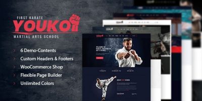 Youko - Martial Arts WordPress Theme by mwtemplates