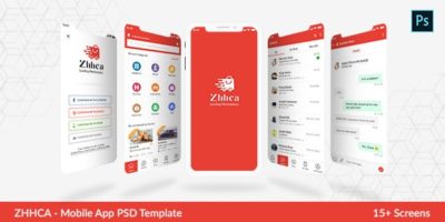 ZHHCA - Online Marketplace Mobile App PSD by sonia_dev