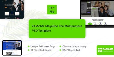 Zamzam - Multi Purpose PSD Template by PointTheme