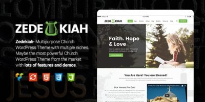 Zedekiah - MultiPurpose Church & Religion WordPress Theme by ThemeSLR