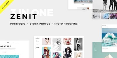 Zenit - Clean Photography Theme by Select-Themes