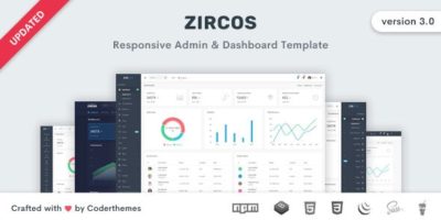 Zircos - Bootstrap 4 Admin & Dashboard Template by coderthemes
