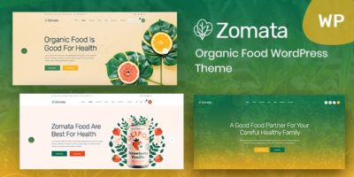 Zomata - Organic Food WordPress Theme + RTL by BDevs