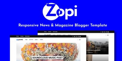 ZopiMag - Responsive News & Magazine Blogger Template by EnterStudios