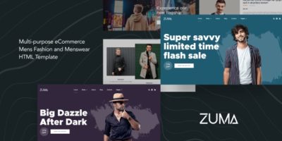 Zuma - eCommerce Men Fashion HTML Template by deTheme