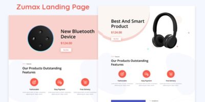 Zumax - Product Landing Page by rootpointer
