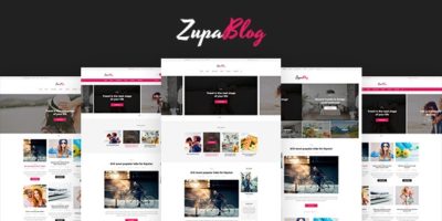 ZupaBlog – Creative Blog and Magazine PSD Template by artbart