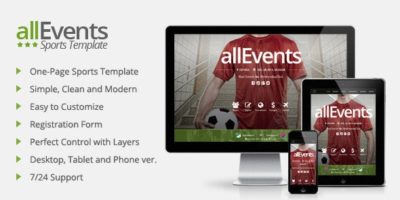 allEvents - Sports Muse Template by Mejora