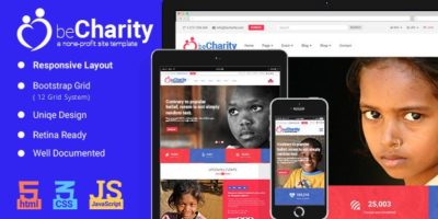 beCharity - HTML5 Charity Template by LinearTheme