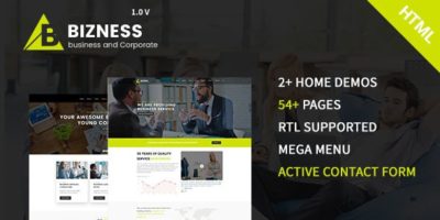 bizness - Business and Corporate HTML5 Template by cmshaper
