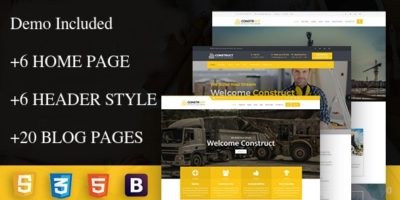 construct - Construction Corporate Business Drupal 8 Theme by 4coding