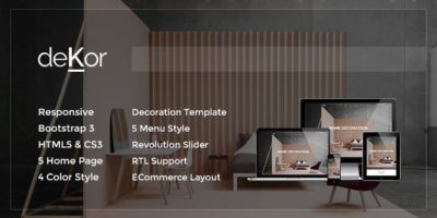 deKor - Responsive Interior HTML Template by TemPlaza-Hub