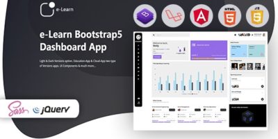 e-Learn - Education Bootstrap5 Admin Template & UI kit by pixelwibes