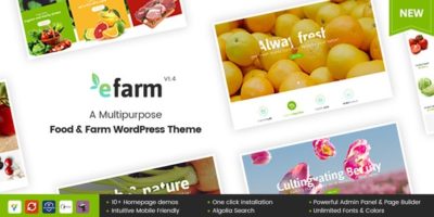 eFarm - A Multipurpose Food & Farm WordPress Theme by ArrowHiTech