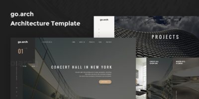 go.arch - Architecture PSD Template by spartakvee2511