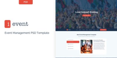 iEvent - Event Management PSD Template by themexy