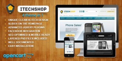 iTechShop OpenCart Simple Universal Theme by dedalx