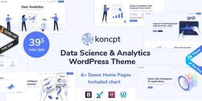 koncpt - Data Science & Analytics WordPress Theme by peacefuldesign