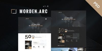 morden.arc - Architecture and Interior PSD Template by wpthemeshaper